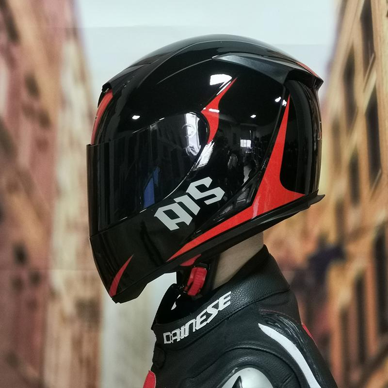 AIS motorcycle helmet men and women personality full helmet four seasons universal Bluetooth slot DOT ECE