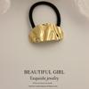 Minimalist Metal Hair Ring - New Korean Style High-End Ponytail Tie Rubber Band.
