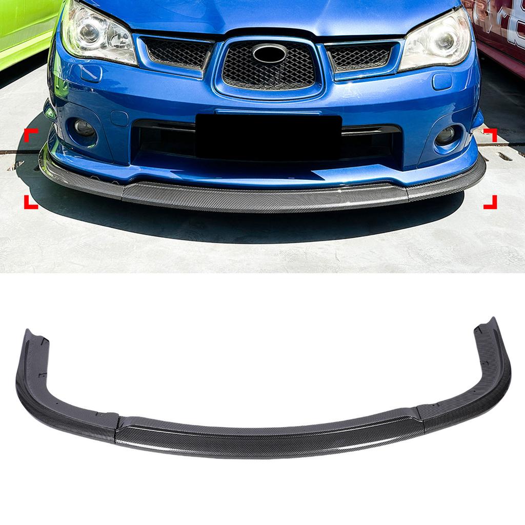 3pcs Front Bumper Lip Splitter Body Kit Improve Aerodynamics Bumper Lip Chin Spoiler Replacement for         2006 2007