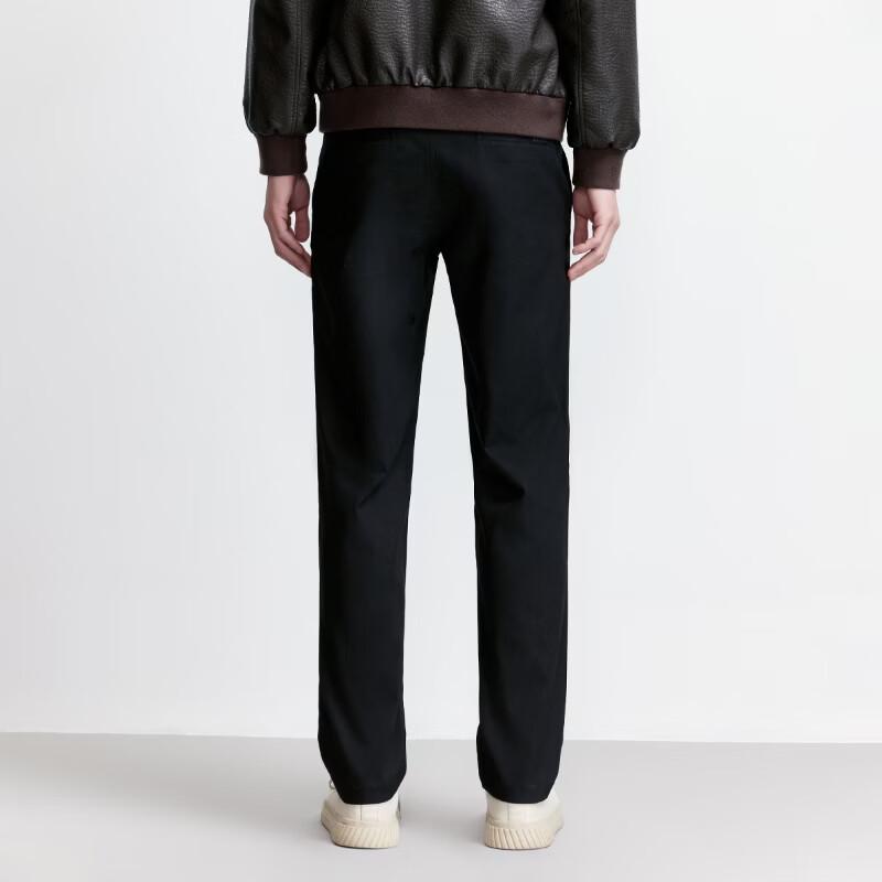 JACK&JONES Men's Straight-Leg Casual Pants with Letter Embroidery