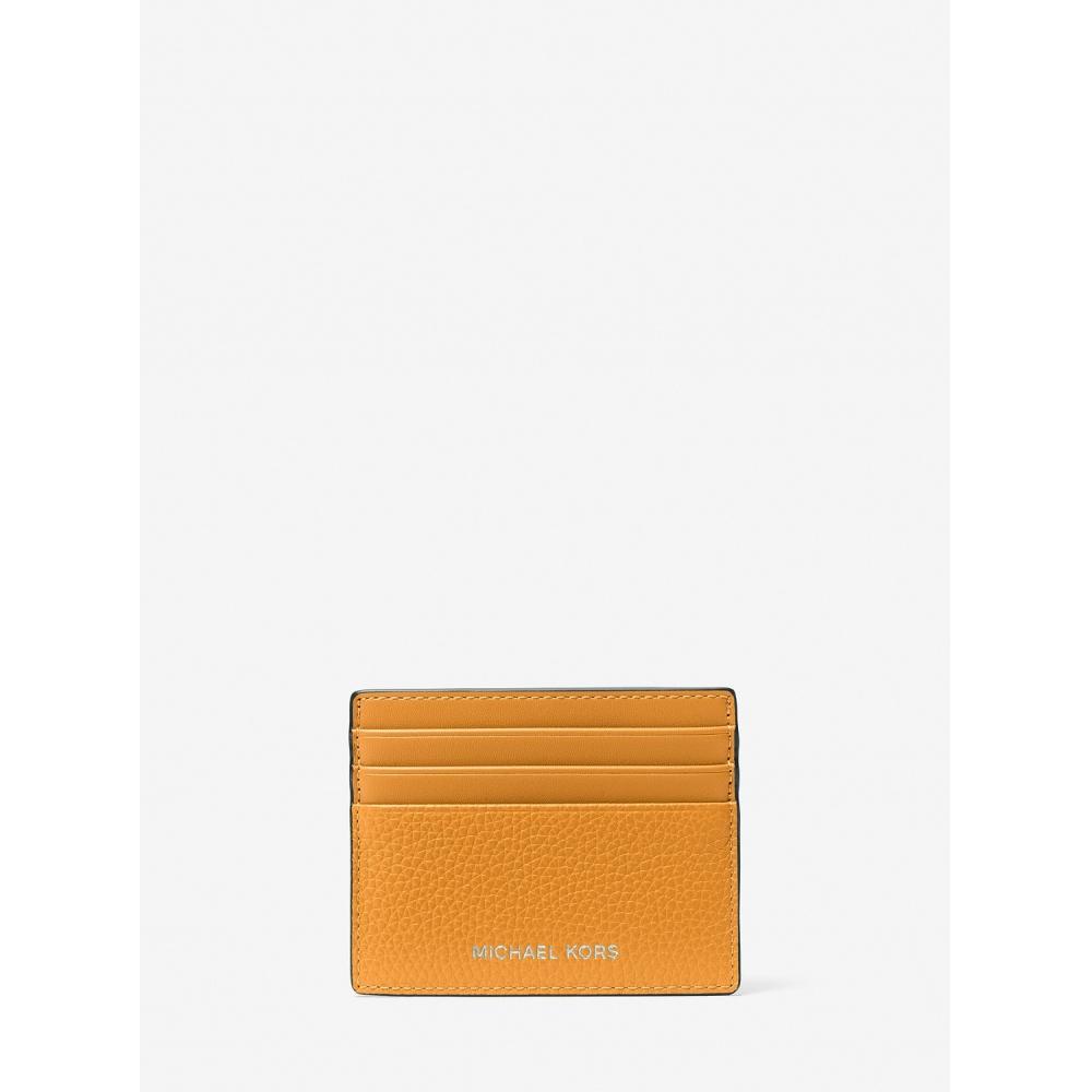 

Michael Kors Cooper Pebble Leather Tall Card Case 36s4lcod2l3358 Pop Orange F