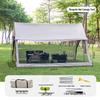 8-12 Person Portable Outdoor Mesh Canopy Tent with Mosquito Net, Sun & Rain Protection for Camping and Beach.