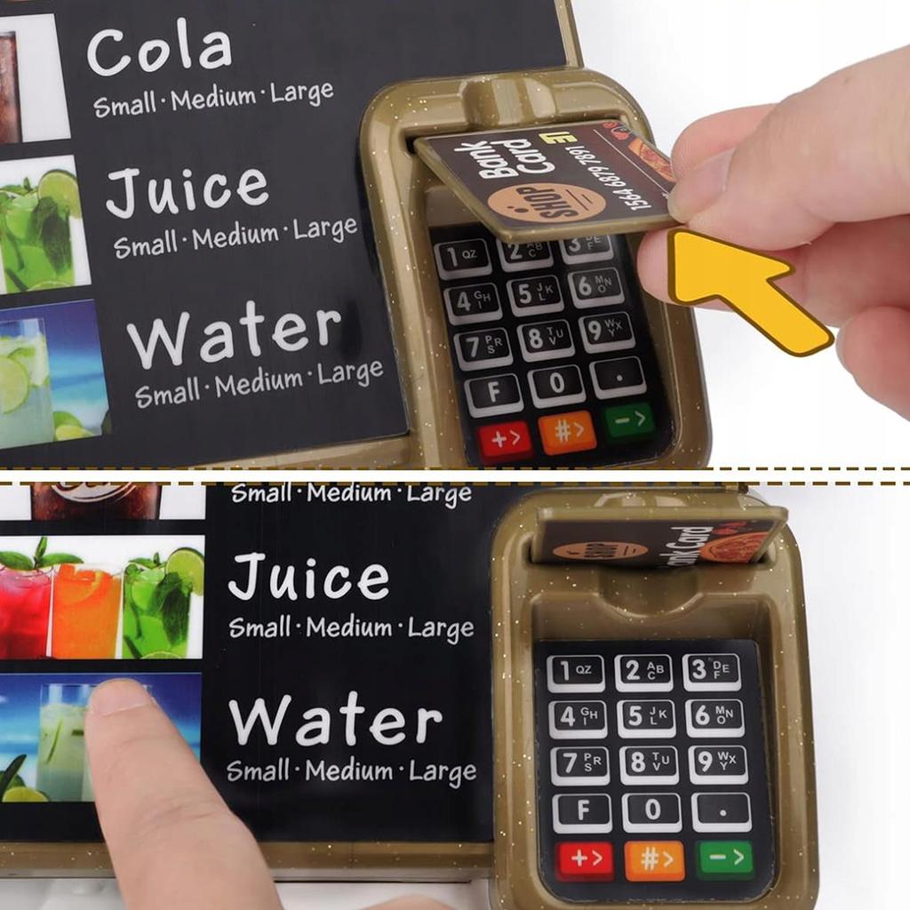 [PACZB] Interactive Pizzeria Coffee Machine Cash Register + Accessories Z3145