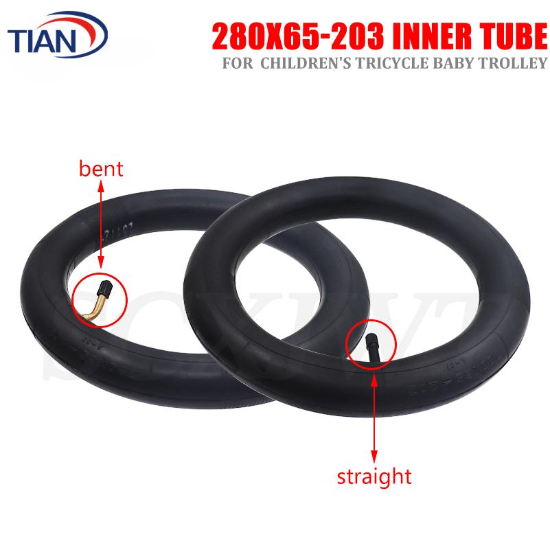12 Inch Camera 280x65-203 Inner Tube for Children's Tricycle Baby Trolley Pneumatic Inner Tire Handcart Wheel Accessories