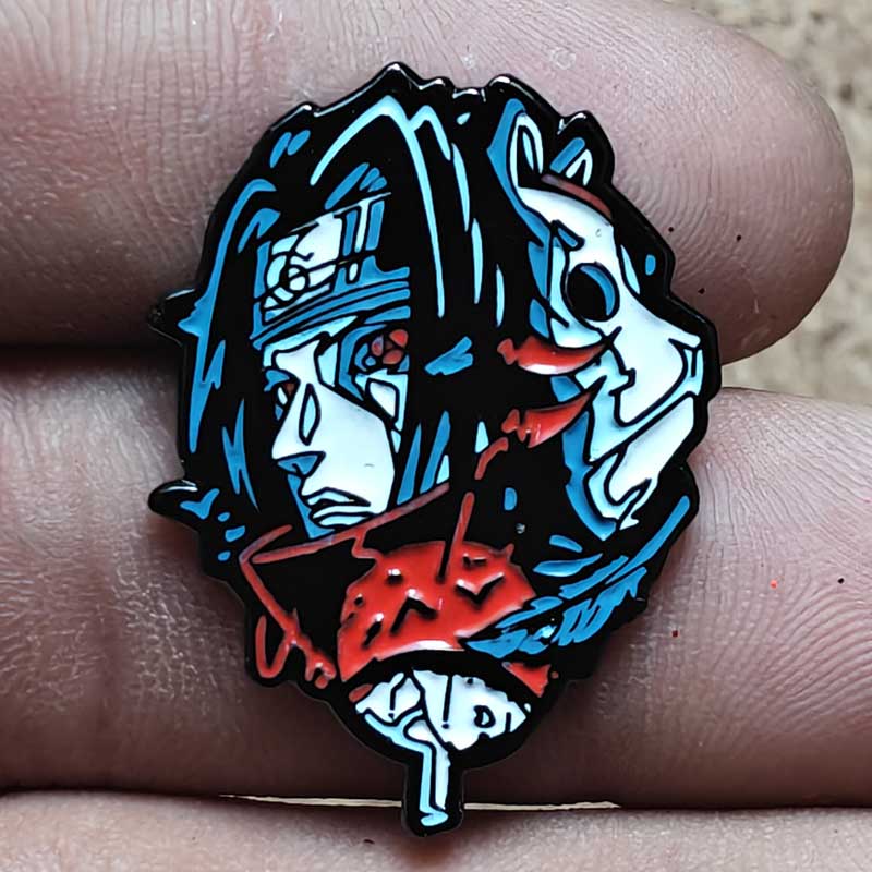 Gengar With Naruto Enamel Pins Cartoon Brooch Clothes Backpack Metal Lapel Badges Fashion Jewelry Accessories Friends