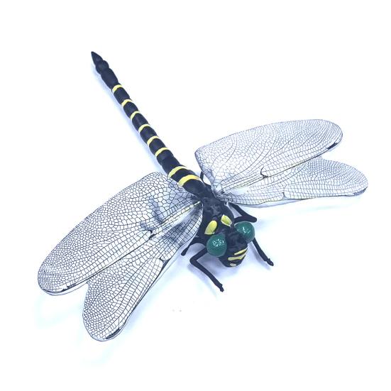 Künstliche Libellen-Dekoration mit Kordel/Anstecknadel Tragbar Outdoor Camping Mücken Fliegenabwehr Simuliertes 3D Libellenmodell Ornament Kinder Lernspielzeug