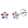 1 Pair Hypoallergenic Screw Back Stud Earrings For Women Surgical Steel Hoop Butterfly Star Dangle Earrings Set 20G