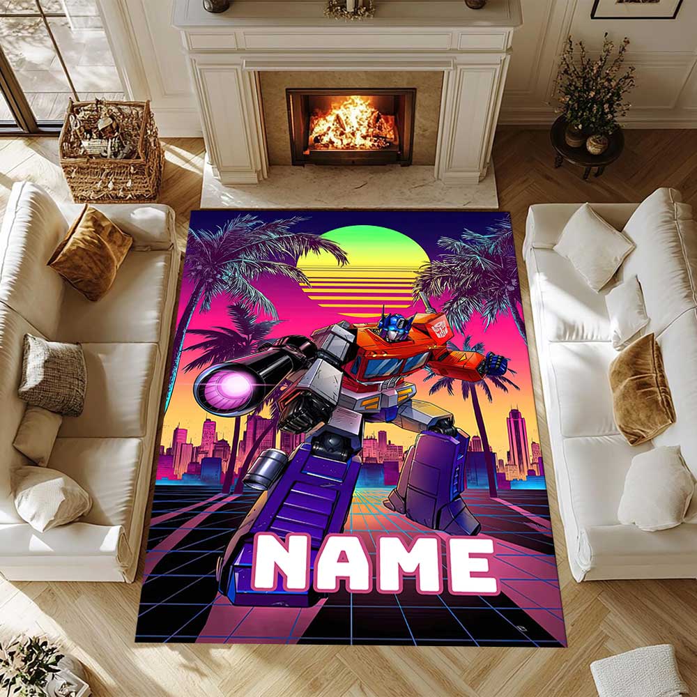 Love Transformers (5) Customize your name rug, office chair cushion, home bedroom living room gift.