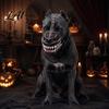 Zachte Rubberen Hondensnuit Hell Hound Hondensnuit Halloween Creepy Cosplay Aangepast Feestkostuum met Verstelbare Riem voor Middelgrote en Grote Honden