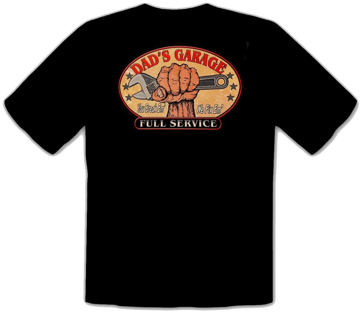 Rockabilly Garage Vintage Workshop Tool Mechanic Black T-shirt 415SWKid XL