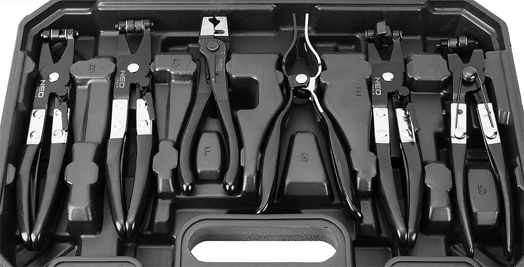 Kabelbinderzange, Set mit 9 Stück