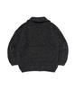 OTHERFITS Cable High-Neck Knit Zip-Up (Charcoal)