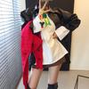 Stylish Leather-Look Asymmetric Shirt Jacket with Belt