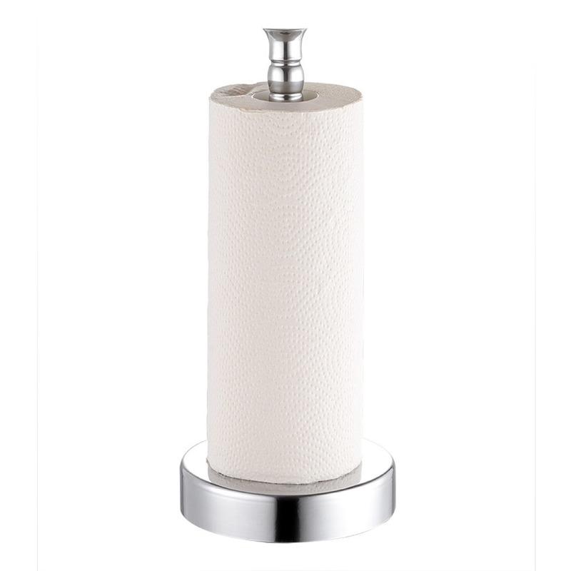 Stainless Steel Kitchen Roll Paper Towel Holder Bathroom Tissue Stand Rose Gold Napkins Rack Home Kitchen Storage Accessories WF