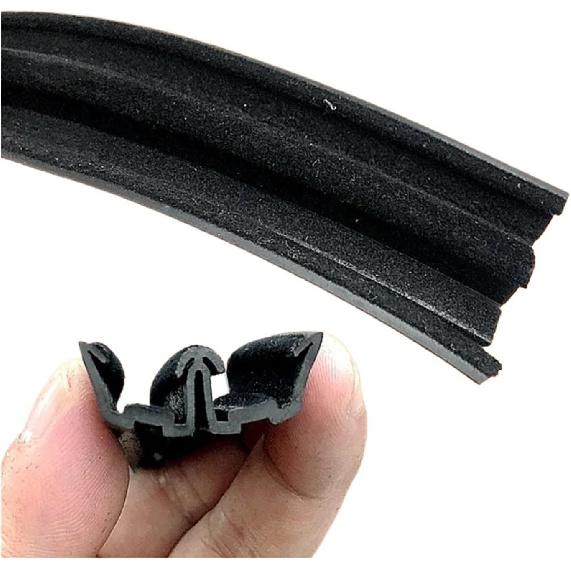 Compatible With Sany Sy 55 60 75 135 215 Excavator Accessories Cab Window Sliding Glass Running Slide Groove Rubber Strip(Type B 1 m)