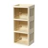 Transparent Cosmetics Storage Box Flat Cover Double Door Storage Box Storage Rack  Bedroom