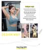 Seamless Dotted Sports Bra for Women - Breathable, Wire-free, and Supportive