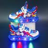 Lighted boys' sneakers2026New spring and autumn collection: breathable and durable mesh sneakers for boys, featuring a soft sole and versatile design