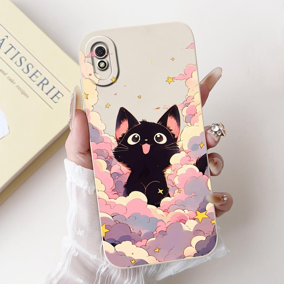 For Xiaomi Redmi 9A Case Luxury Flowers Candy Painted Cover 6.53'' Soft Silicone Phone Case For Redmi 9AT 9A Redmi9A Fundas Capa