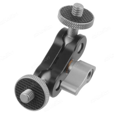 Magic Arm with Dual Ball Head 1/4"-20 Screw Adjustable Universal Extension Magic Arm for Monitor Microphone GoPro