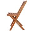 VidaXL 2x Chaise de Bistro Bois Massif d'Acacia Pliable Chaise de Jardin 44012