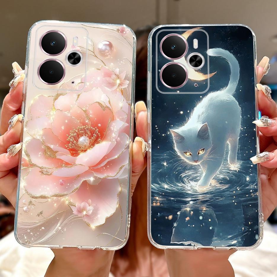 For Realme 14 5G Case RMX5075 Cool Dragon White Lion Painted Cover Soft Slim Phone Case For Realme 14T Realme14 T 5G Fundas Bags