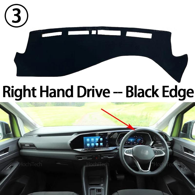 For Volkswagen VW Caddy 5 Life Cargo 2021-2025 Anti-Slip Mat Dashboard Cover Pad Sunshade Dashmat Carpet Car Accessories
