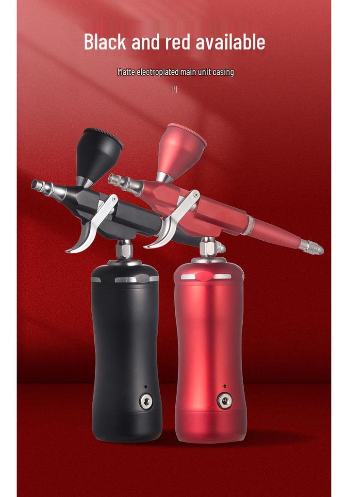Electric Rechargeable Airbrush for Models, Makeup, Nail Art, Crafts, Hair, Cake, Furniture Repair.