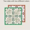 POBING Curled Twill Silk Scarf Women Funny ICE CREAM Double Side Printed Square Scarves Wraps Echarpes Foulards Femme Hijab 70CM