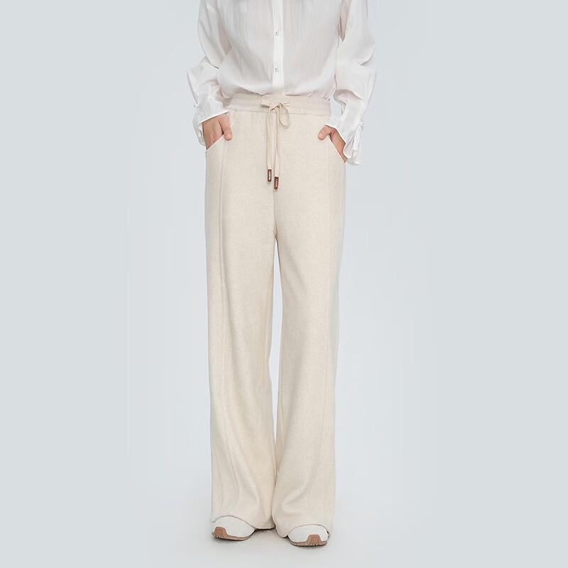 

Флисовые брюки Ledin прямого кроя на кулиске, повседневные L