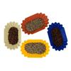 Plastic Coffee Bean Tray Oval Reusable Sample Display Tray 22.3x13x3.5cm Practical Snack Serving Tray Coffee Beans Display