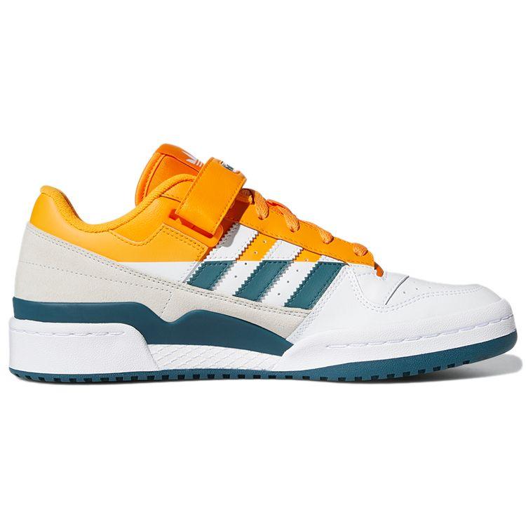 Adidas Forum Low Premium Weiß Crew Orange Teal Herren Sneaker Wolkenweiß Wild-Teal FY4970