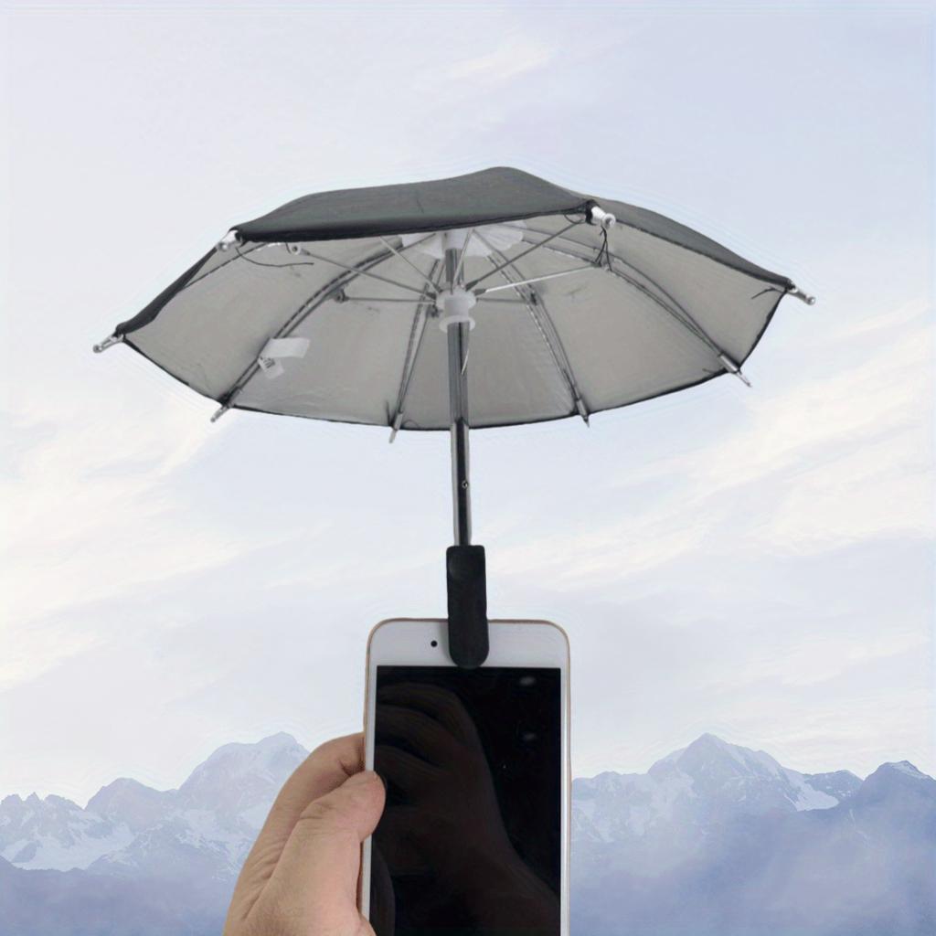 Creative Mini Umbrella Phone Stand, Universal Waterproof Holder for Smartphones, Portable Outdoor Rain Sun Accessory