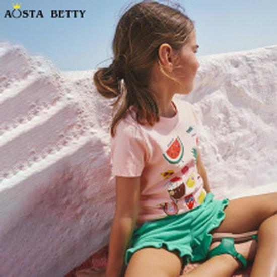 Summer Girls' Mesh Princess Dress - European & American Style with Cartoon Unicorn Embroidery