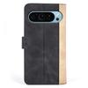 For Google Pixel 9/Pixel 9 Pro Case PU Leather Wallet Color Splicing Drop-Proof Cell Phone Cover
