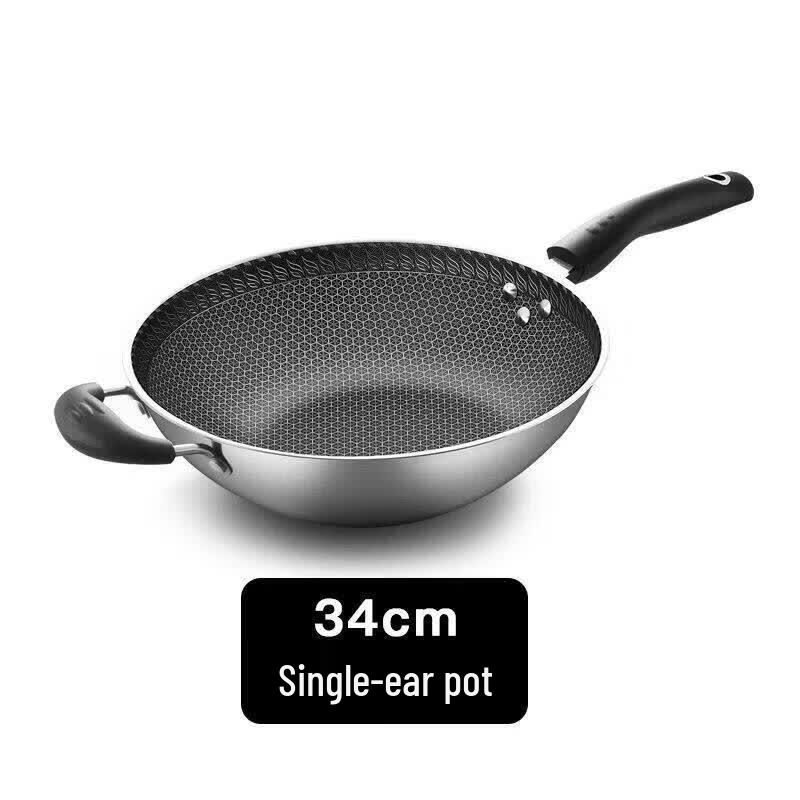 Qiwei 304 Stainless Steel Non-Stick Wok