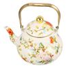 Bloemen Geëmailleerde Waterkoker Chinese Stijl Theekan Nieuwe Koffiepot