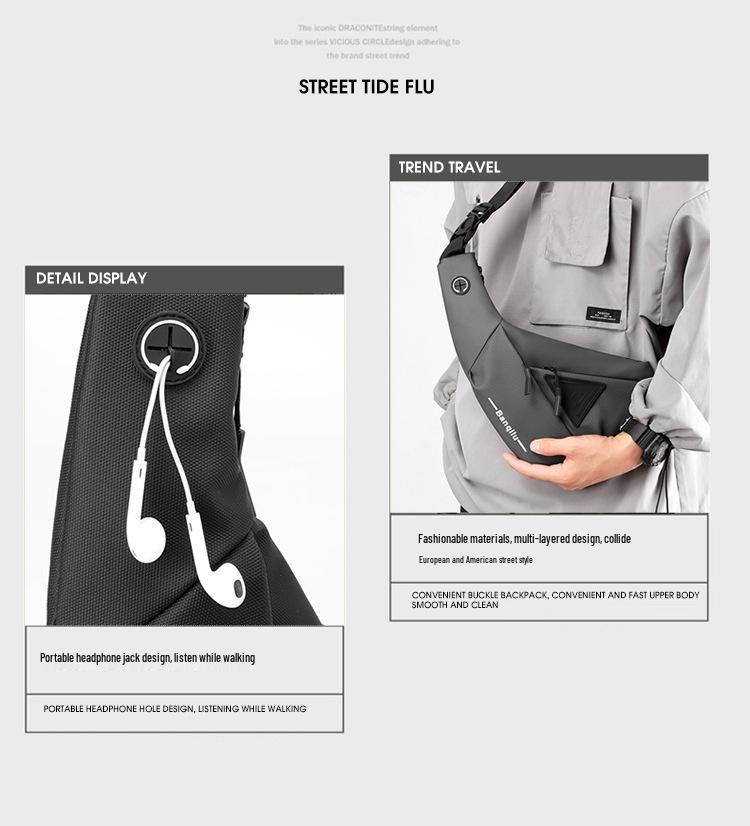 Men's Trendy Cross-border Messenger & Shoulder Bag for Outdoor Travel