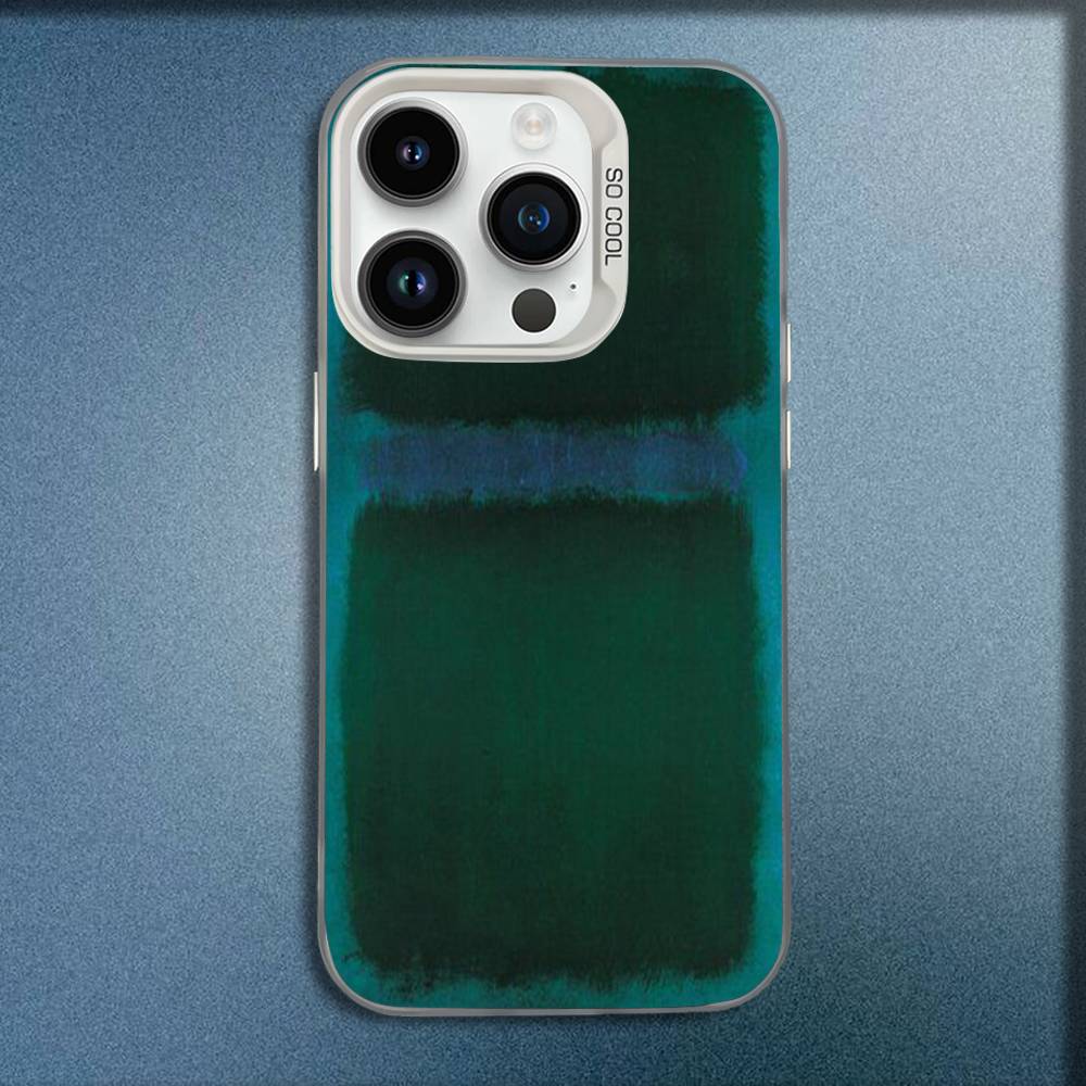 M-Mark Rothko Art Phone Case For iPhone 16,15,14,13,12,11,Mini,Pro,E,MAX White Candy Matte Shockproof Cover