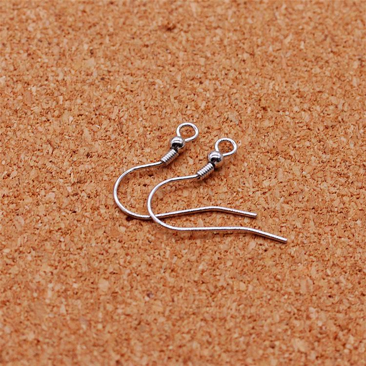925 Sterling Silver Ear Hooks: Handmade Dangle Earrings with Pearls, DIY Jewelry Findings for Women