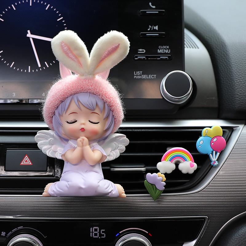 Niedlicher Anne Dekorativer Auto-Duftclip für Lüftungsschlitz Langanhaltende Aromatherapie für Autoinnenraum Auto-Klimaanlagen-Duftchip Auto-Ornament