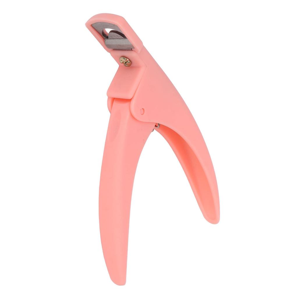 Nail Art Clipper Manicure Nail Tip Cutter Robust Simple Operating Fake False Nail Trimmer for DIY Pink