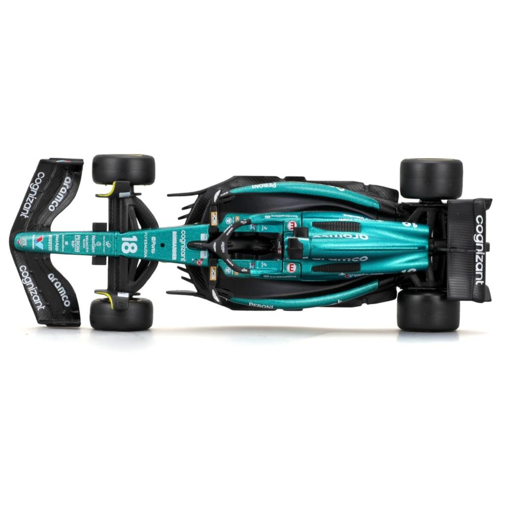 Bburago 2023 Model 1/43 Scale F1 Aston Martin AMR23 #18 Lance Stroll / Race Sports Car Diecast Model Car 18-38090 (#18)