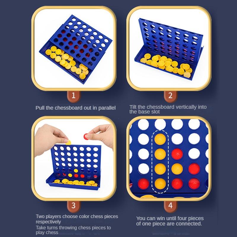 Four In A Row Bingo Chess Connect Classic Family Board Game Toys Fun Educational Toy For Kids Children Entertainment Game
