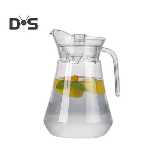 

Кувшин для холодных напитков с носиком и крышкой, не проливающейся через носик, большой емкости для воды, для холодного чая, лимонада, сока, уличный диспенсер для воды для вечеринок, домашнего офиса 1.5 Liter