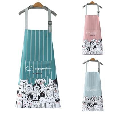 Waterproof Dirt Towel Apron Wreath Kitchen Apron Hanging Neck Apron