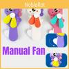 Adorable Handheld Cartoon Fan For Kids Cute Animal Portable Hand Press Fan For Students And Travel