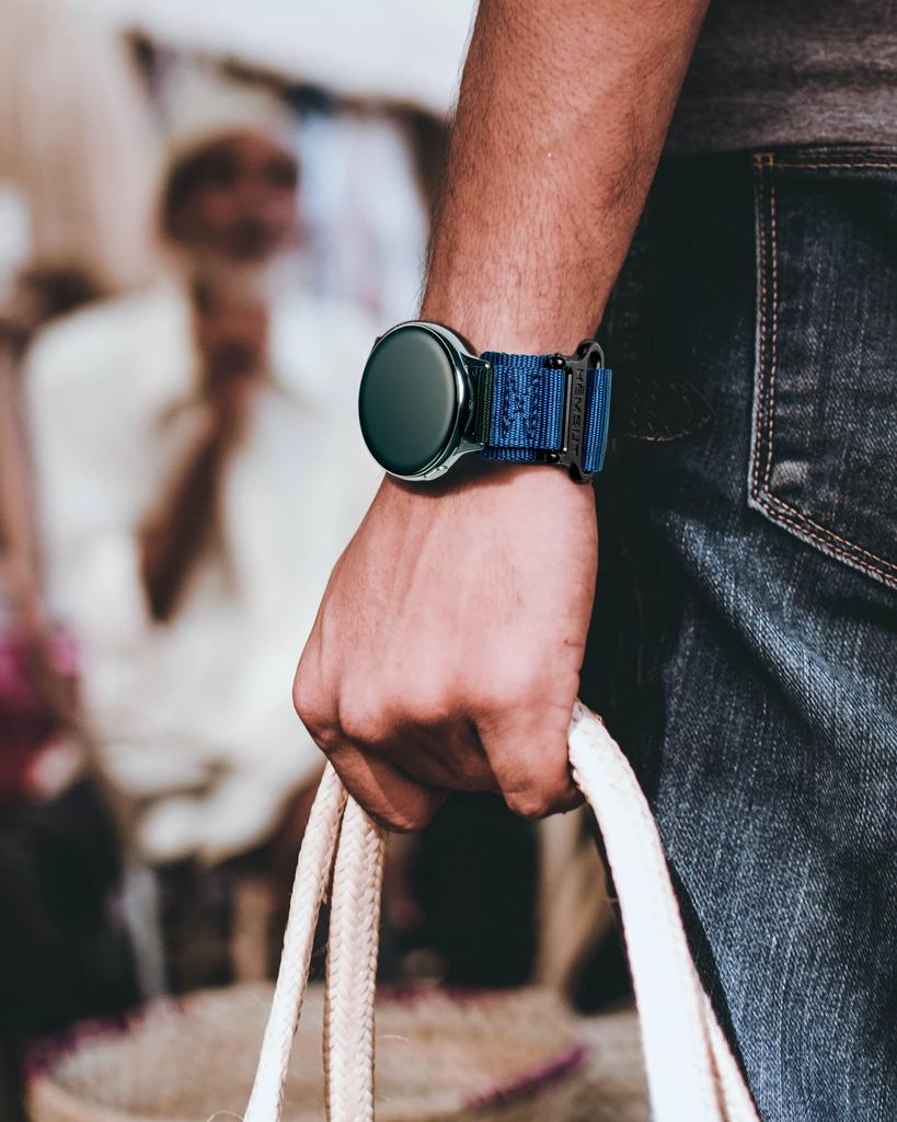 Hemsut Samsung Galaxy Watch Band 22MM Smartwatch Replacement Band Compatible with Samsung Watch 3 Watch Gear S3 Soft Nylon Smartwatch Band Watch Strap