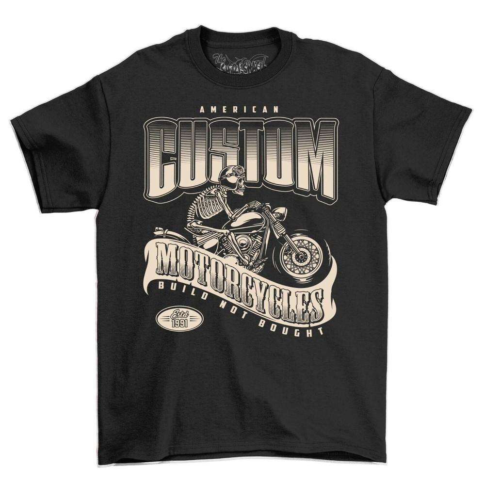 

Est 1991 American Custom Motorcycles Build Not Bought Men s Short Sleeve T-Shirt 2XL
