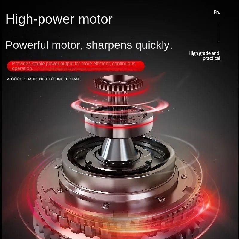 Electric Knife Sharpener, Automatic Blade Grinding, Household Multifunctional Kitchen Knife Sharpener with Fine Grinding Stone